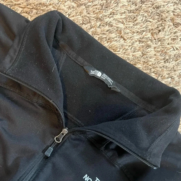 mens north face black quarter zip fleece size medium - Picture 2 of 2